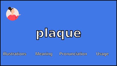 plaques meaning in english